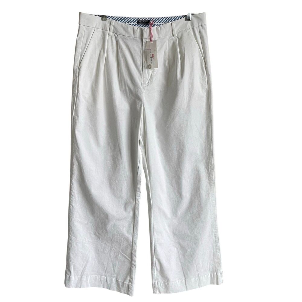 Vineyard Vines White Wide Leg Pants